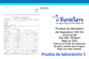 Prueba de laboratorio del último día (300) en Cancún hecha por REPAMA el 8 de febrero de 2012