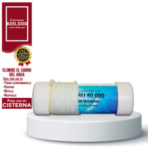 Dispositivo ViveSinSarro SU para uso de grandes cisternas de condominios, hoteles, centros comerciales, industria, reduce la acumulación de sarro en sistemas de agua