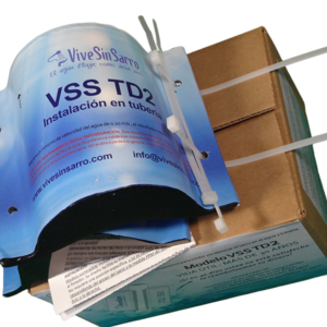 Dispositivo ViveSinSarro TD2 para alto consumo, reduce la acumulación de sarro en torres de enfriamiento, piscinas, hoteles, fabricas de hielo, potabilizadoras en sistemas de agua