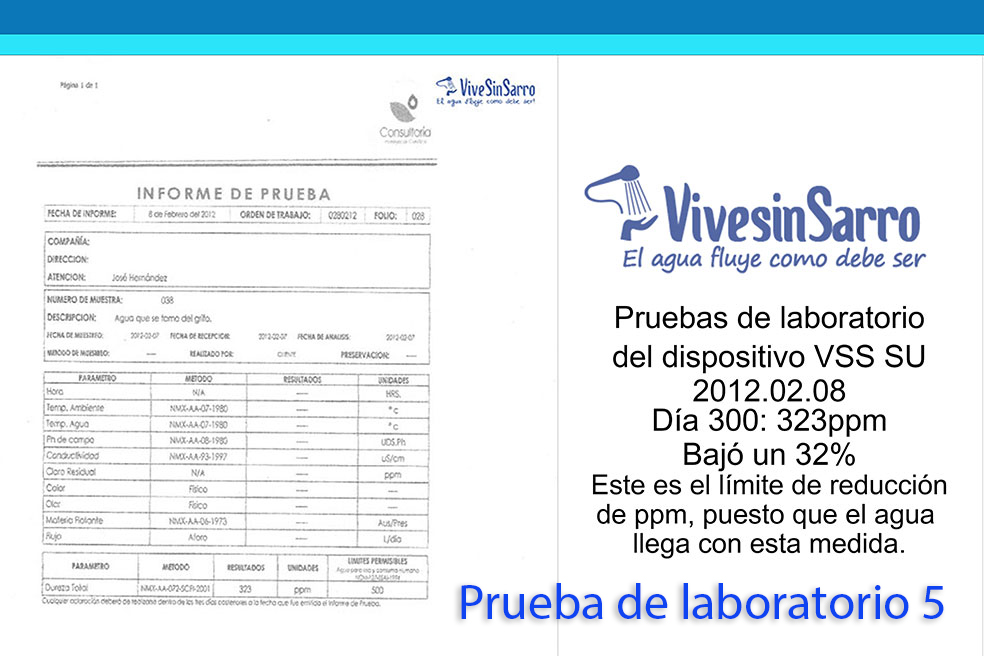 Este es el límite de reducción de PPM, ya que es el promedio de la ciudad de Cancún, los datos anteriores solo marcan una acumulación de sarro. Ahora ya tenemos los PPM igualados al agua que viene de la toma municipal, y es importante saber que ya toda la tubería está libre de sarro, sin embargo, la sensación de tener agua suave empezó desde la primera semana.